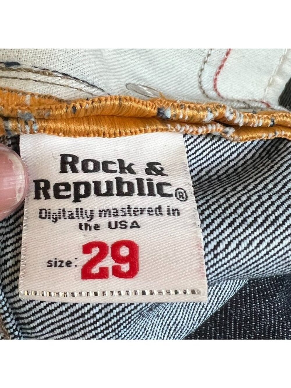 Vintage Y2K Rock & Republic Womens Micro Mini Skirt Concert Indie Sleeze Sz 29 - Picture 6 of 12